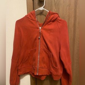 Lululemon cropped full zip scuba hoodie xs/s